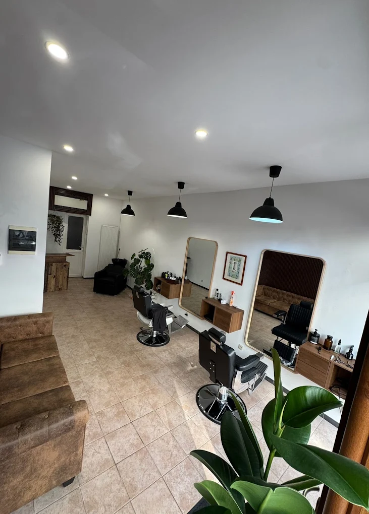 Vue d'ensemble du salon The Barber Studio